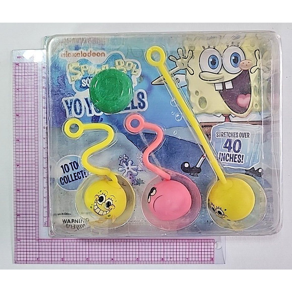 Vintage Vending Display Board Spongebob Squarepants Yo Yo Balls 0416 - Picture 1 of 2